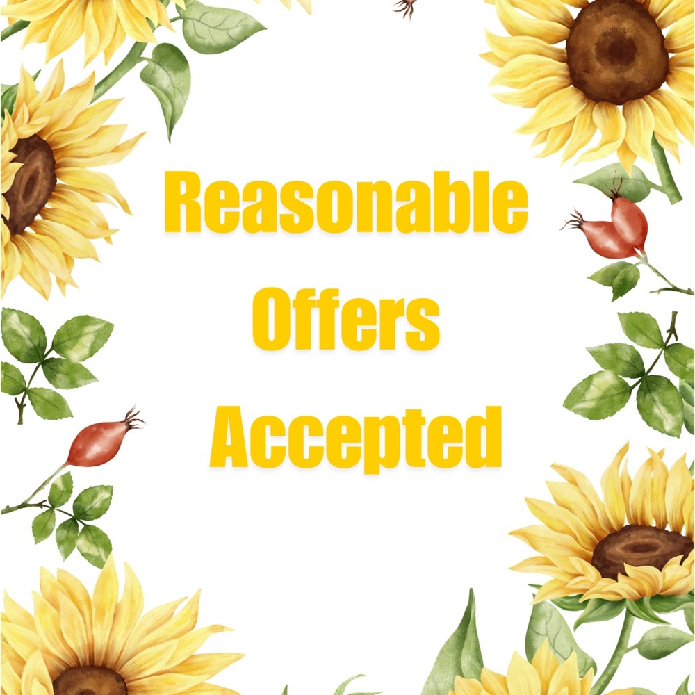 Reasonable offers accepted